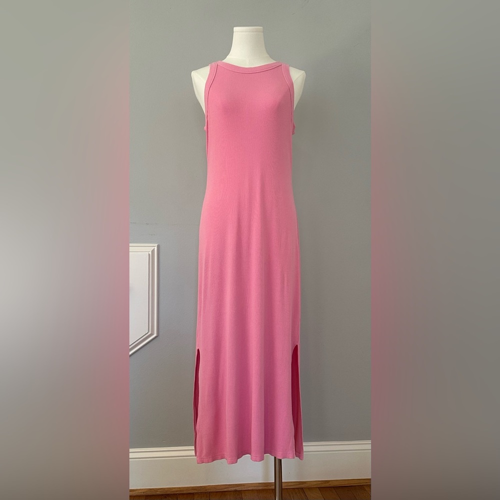 Mittoshop Pink Sleeveless Midi Dress. Women’s Size Large